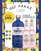 Crafters London Dry Gin 70 cl & Fentimans Pink Grapefruit Tonicwater 2x50 cl