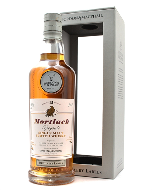 Mortlach Gordon & MacPhail 15 år Distillery Labels Speyside Single Malt Scotch Whisky 70 46%