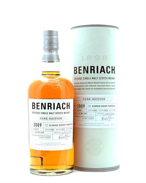 BenRiach 2009 Cask Edition 11 år Single Speyside Malt Whisky 70 cl 58,9%