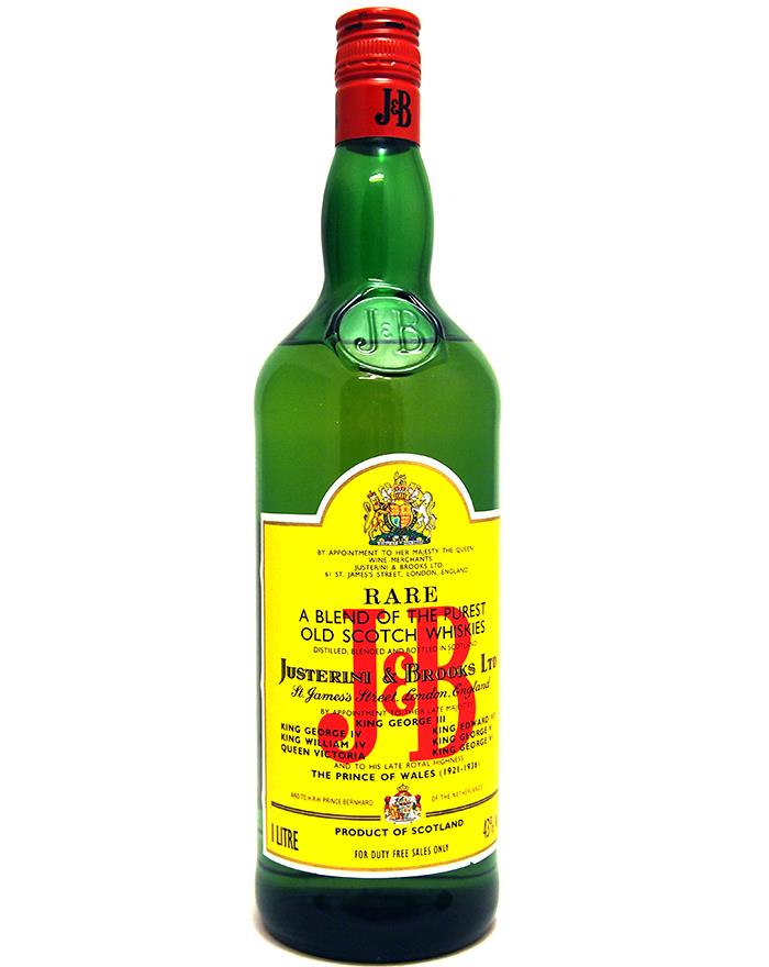 J & B Rare Scotch Whisky Blended whisky 40