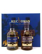 Kilchoman Gavesæt Machir Bay + Sanaig Single Islay Malt Scotch Whisky 2x20 cl 46%