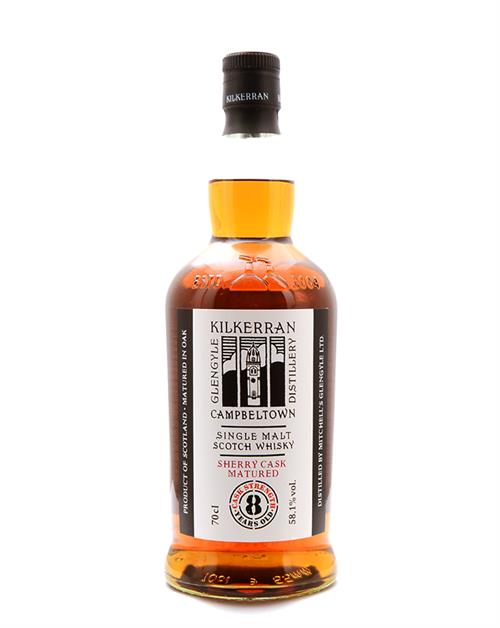Kilkerran Glengyle 8 år Cask Strength Sherry Cask Single Campbeltown Malt Whisky 58,1%