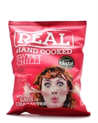 REAL Hand Cooked Sweet Chilli Chips 35g.