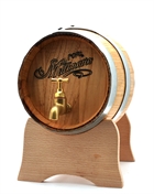 Ron Millonario Whiskyfad / Whiskytønde 3 liter - med stål tappehane
