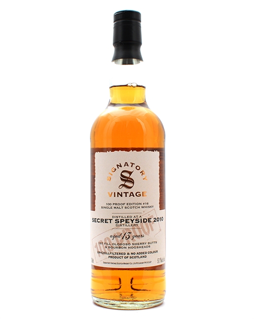 Secret Speyside Macallan 2010/2024 Signatory Vintage 13 år 100 Proof Edition #16 Single Malt Scotch Whisky 70 cl 57,1%