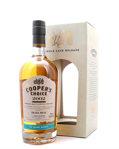 Skara Brae 2002/2019 Coopers Choice 16 år Single Orkney Malt Whisky 54,5%
