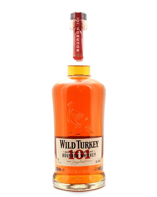 Wild Turkey 101 proof Kentucky Straight Bourbon Whiskey 50.5%.