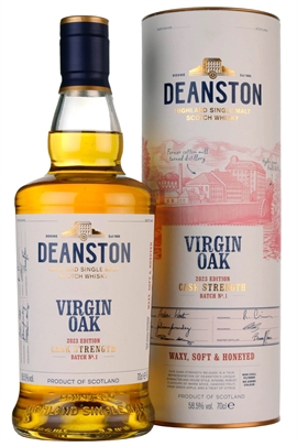 Deanston Virgin Oak 2023 edition Cask Strength Batch 1 Single Highland Malt Scotch Whisky 58,5%