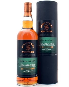 Speyside 14 (M) 2010/2024 Signatory Small Batch 14 år Single Speyside Malt Whisky 48,2%