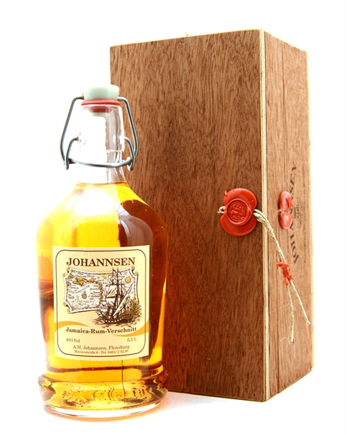 AH Johannsen WOODEN BOX Jamaica Rom 50 cl 40%