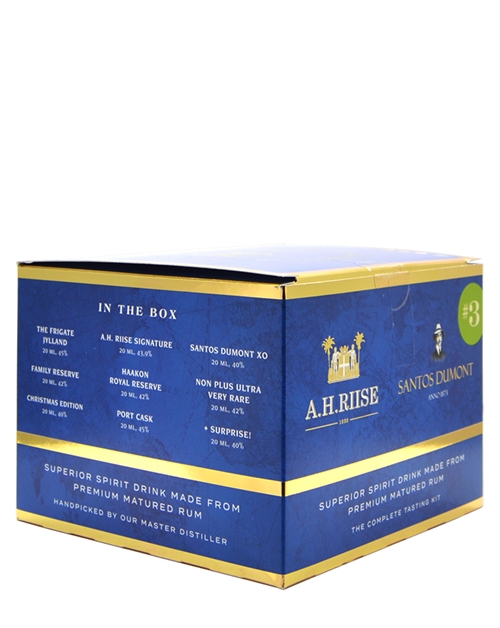 A.H. Riise #3 The Complete Tasting Kit 8+1 Valdemar Premium Matured Spirit Drink 9x2 cl