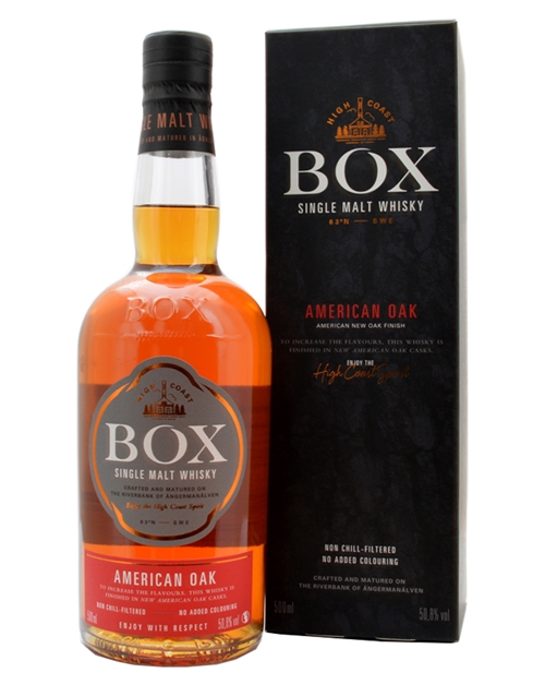Box Whisky American Oak Box Destilleri Svensk Single Malt Whisky 50 cl 50,8%