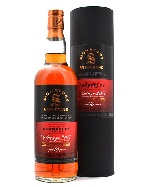 Aberfeldy 2013/2024 Signatory Vintage 10 år Highland Single Malt Scotch Whisky 70 cl 48,2%