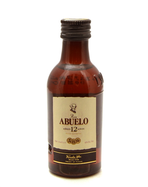 Abuelo Miniature Anejo 12 år Gran Reserva Panama Rom 5 cl 40%