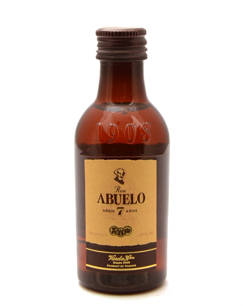 Abuelo Miniature Anejo 7 år Reserva Superior Panama Rom 5 cl 40%