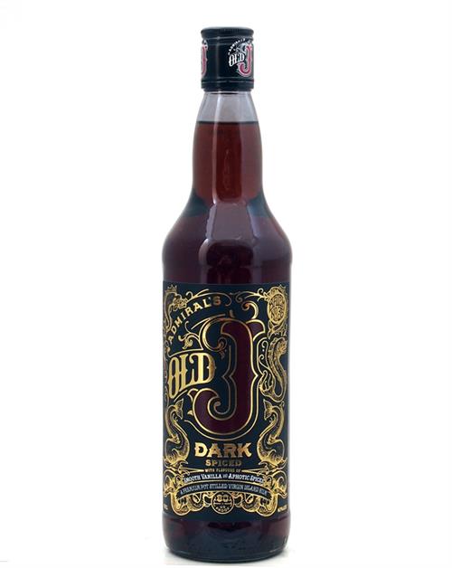 Admiral\'s Old J Spiced Dark Engelsk Rom 70 cl 40%