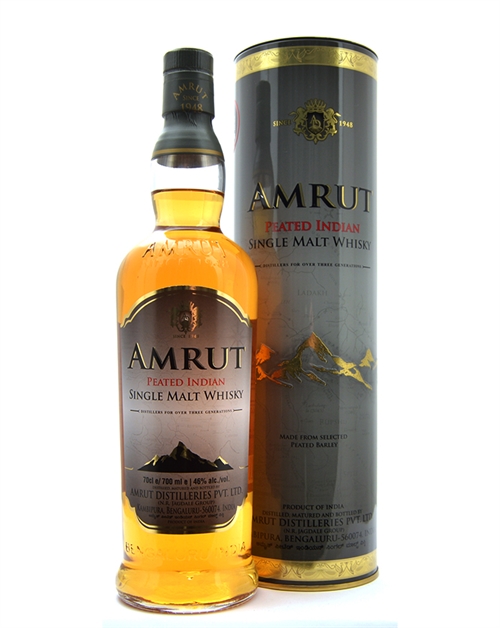 Amrut Peated Indian Single Malt Whisky 70 cl 46%