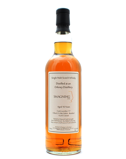 An Orkney Distillery 2004/2020 Smagning.com 16 år Single Malt Scotch Whisky 70 cl 57%