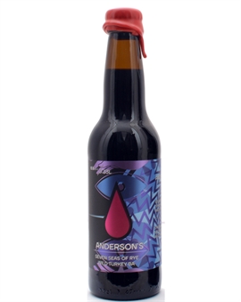 Andersons Craftbeer Seven Seas of Rye Wild Turkey Bourbon BA Imperial Stout Stark Mörk Öl 33 cl 13,5%