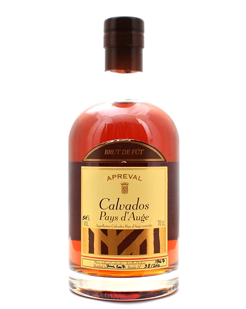 Apreval Calvados 1967 Vintage 50 år Manoir dApreval Frankrig 70 cl 51%