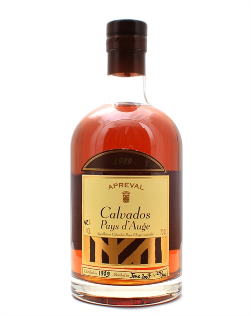 Apreval Calvados 1989 Vintage 18 år Manoir dApreval Frankrig 70 cl 42%