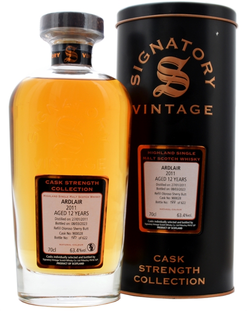 Ardlair 2011/2023 Signatory Vintage 12 år Sherry Butt Highland Single Malt Scotch Whisky 63,4%