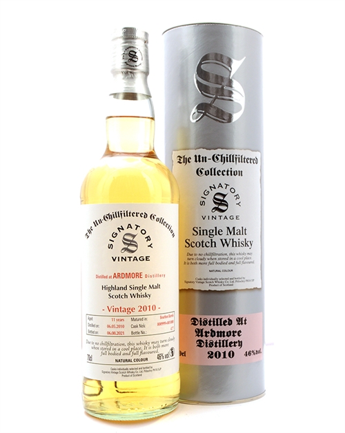 Ardmore 2010/2021 Signatory Vintage 11 år Single Highland Malt Whisky 46%