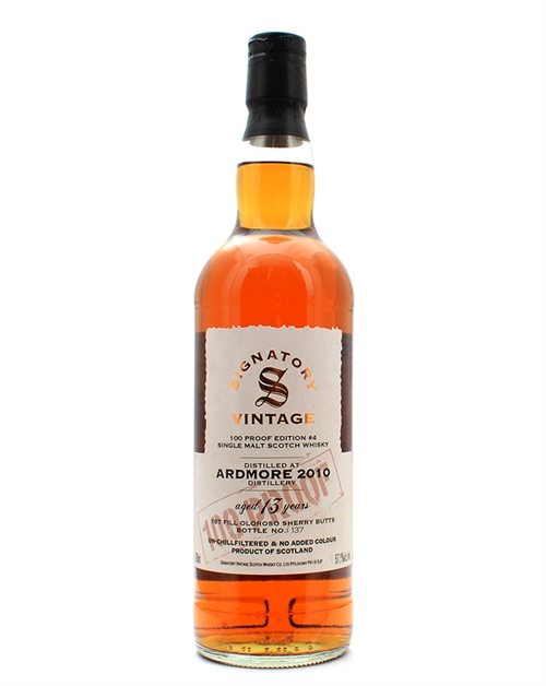 Ardmore 2010/2023 Signatory Vintage 13 år 100 Proof Edition #4 Single Malt Scotch Whisky 70 cl 57,1%