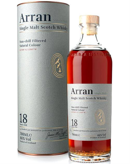 Arran 18 år Island Single Malt Scotch Whisky 70 cl 46%