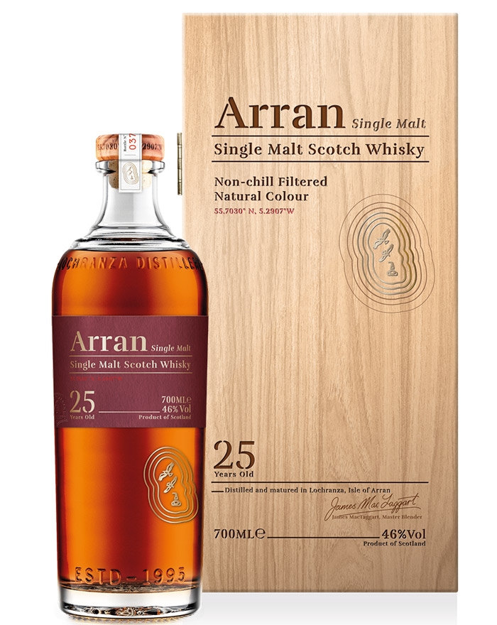 Arran 25 år Single Island Malt Whisky 46» Fri Fragt