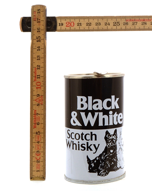 Askebæger med Black & White whiskylogo 13