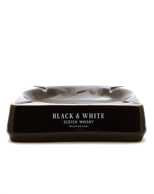 Askebæger med Black & White whiskylogo 1