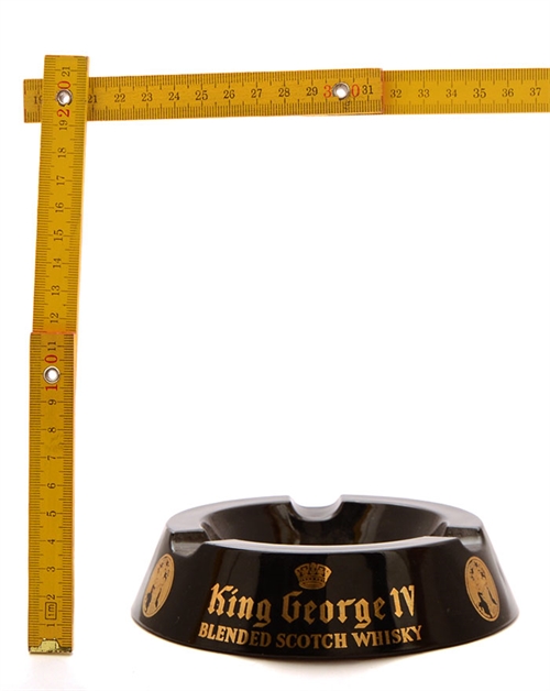 Askebæger med King George IV whiskylogo 5