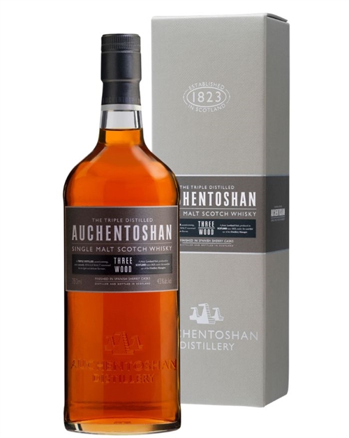 Auchentoshan Three Wood Old Version Single Lowland Malt Whisky