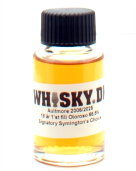 Sample 3 cl Aultmore 2006/2025 Signatory 18 år Symingtons Choice Speyside Single Malt Scotch Whisky 65,5%