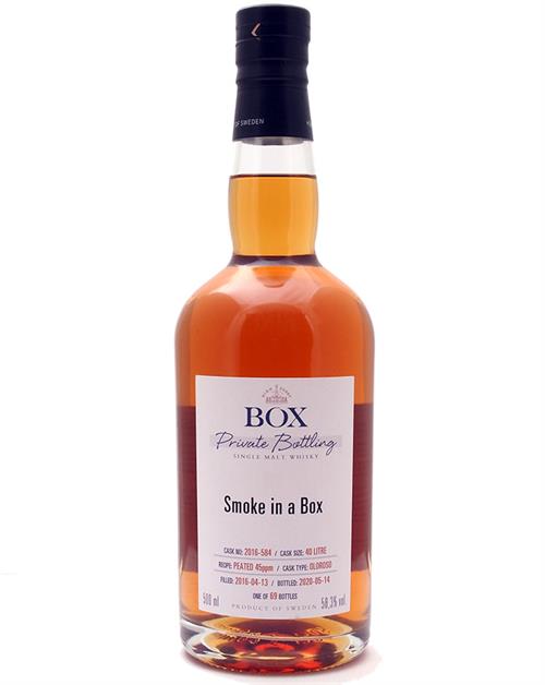 Box Destilleri Smoke in a Box Svensk Single Malt Whisky 50 cl 58,3%