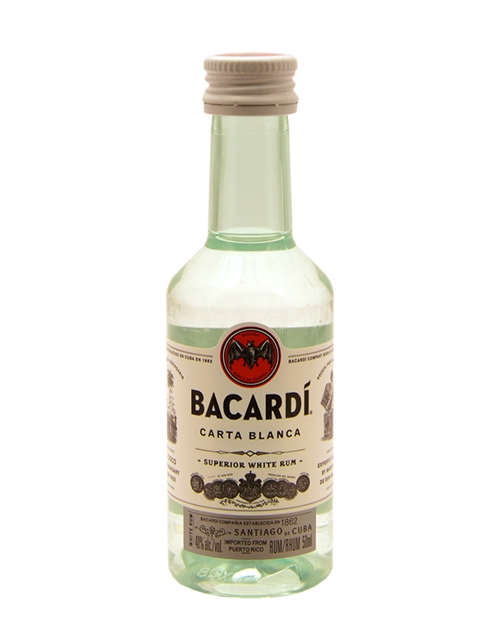Bacardi Miniature Carta Blanca Puerto Rico Rom 5 cl 37,5%