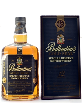 Ballantines Gold Seal 12 år Old Version 1 Special Reserve Blended Scotch Whisky 100 cl 43%