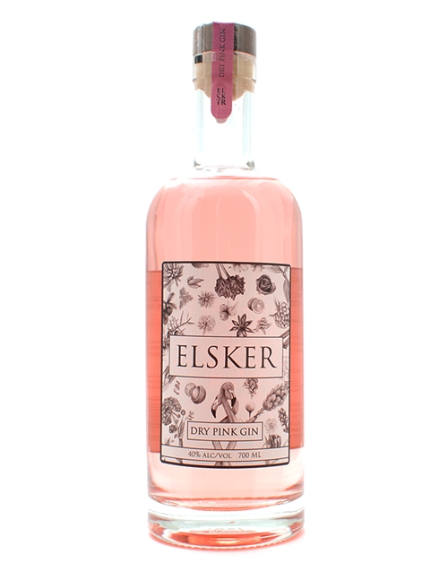 Bareksten Elsker Norsk Dry Pink Gin 70 cl 40%