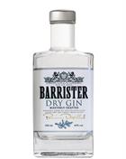 Barrister Dry Gin 70 centiliter og 37,5 procent alkohol