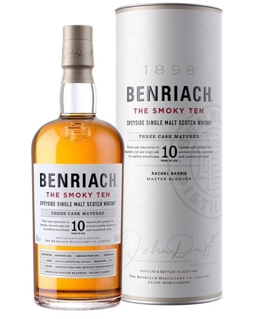 BenRiach The Smoky Ten 10 år Speyside Single Malt Scotch Whisky 70 cl 46%