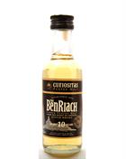 BenRiach 10 år Curiositas MINIATURE Single Peated Malt Scotch Whisky 5 cl 46%