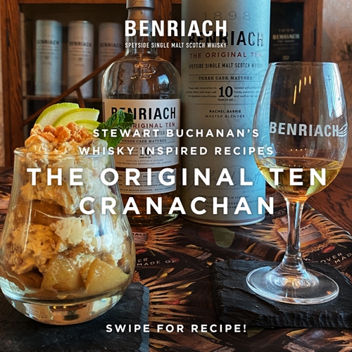 Cranachan - skotsk æblekage - Af Stewart Buchanan Global Brand Ambassador for BenRiach