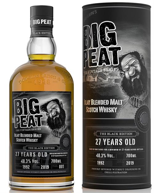Big Peat 27 år Vintage 1992 Series No 3 The Black Edition DL Blended Islay Malt Whisky 70 cl 48,3%