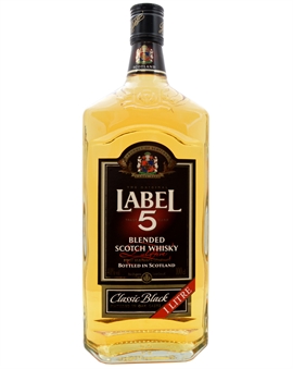 Label 5 Classic Black Blended Scotch Whisky 100 cl 40%