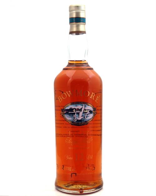Bowmore 12 år Screen Printed Old Version Single Islay Malt Whisky 100 cl 43%