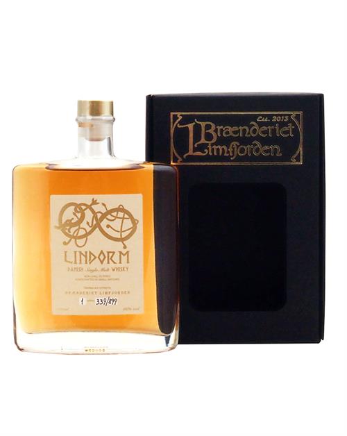 Brænderiet Limfjorden Lindorm No 1 Single Malt Dansk Whisky 50 cl 46%