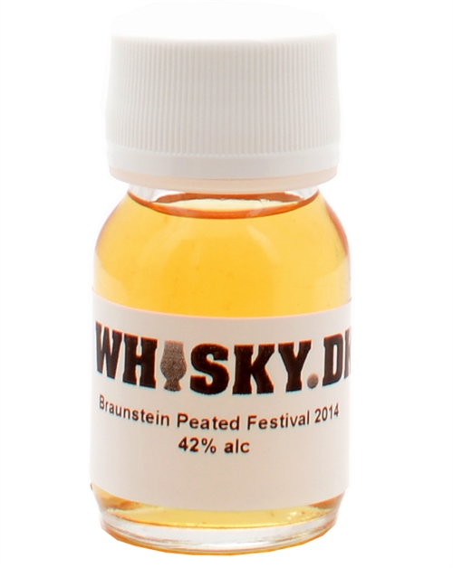 Sample 3 cl Braunstein Peated Festival 2014 Dansk Single Malt Whisky 42%