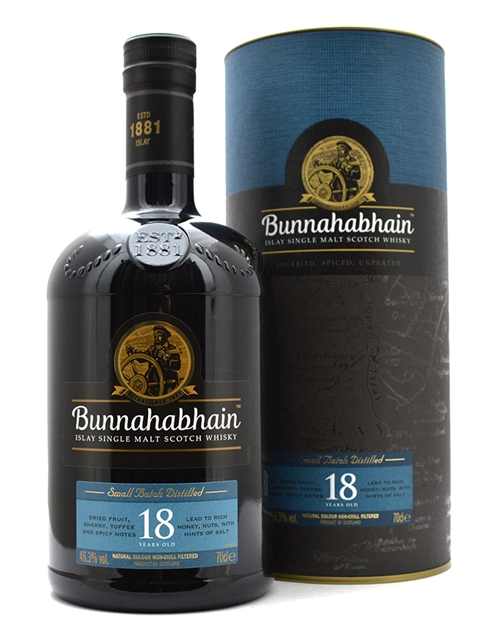 Bunnahabhain 18 år Islay Single Malt Scotch Whisky 70 cl 46,3%