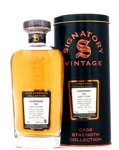 Caledonian 1987/2018 31 år Signatory Vintage Single Grain Scotch Whisky 50,2% 